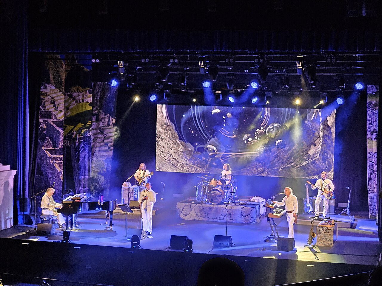 Los Jaivas sobre el escenario del Teatro Municipal de Viña del Mar, 16 de agosto de 2026; foto de archivo.